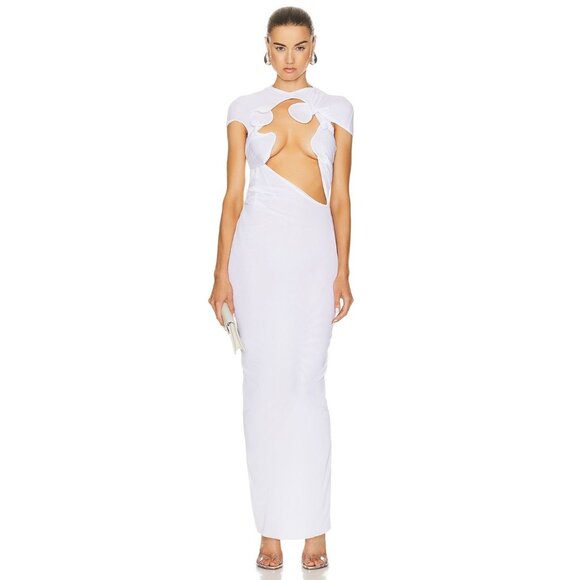 Christopher Esber White Cut-Out Maxi Dress - Picture 1 of 12